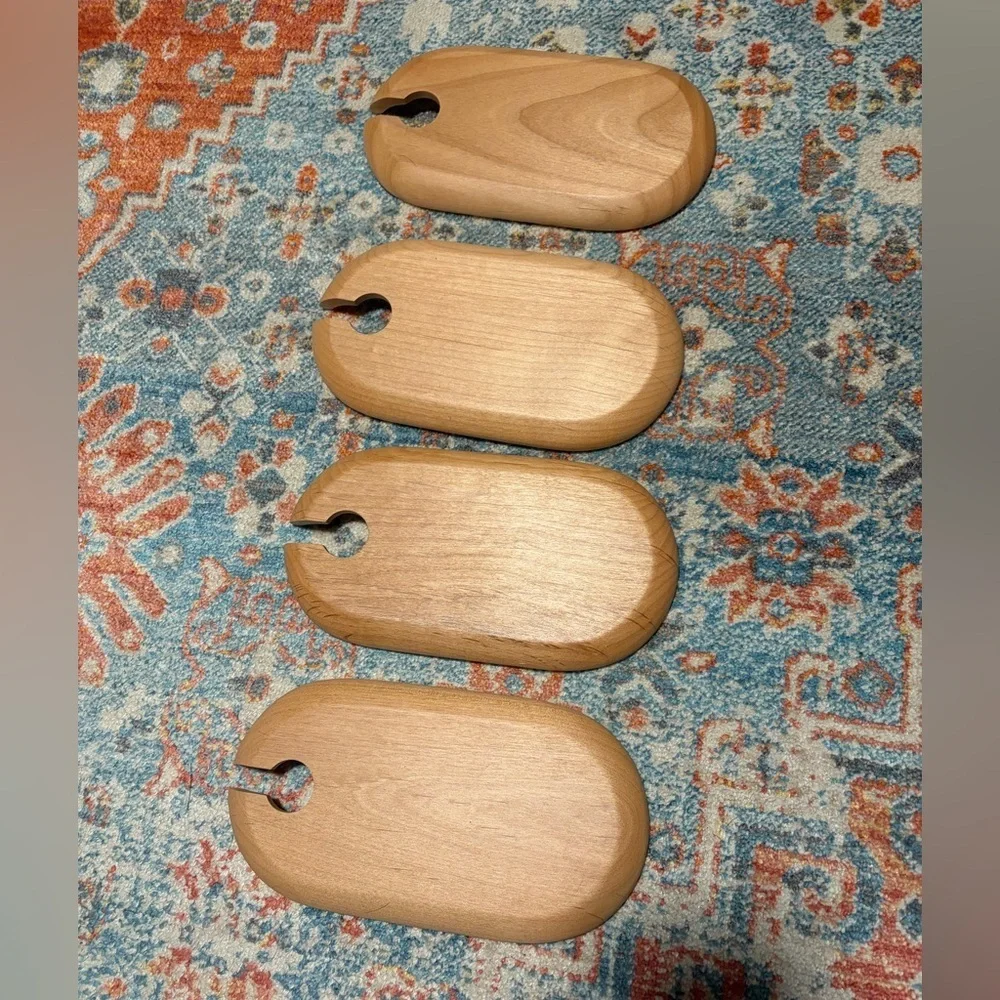 Set of 4 JK Adams wine and dine appetizer trays